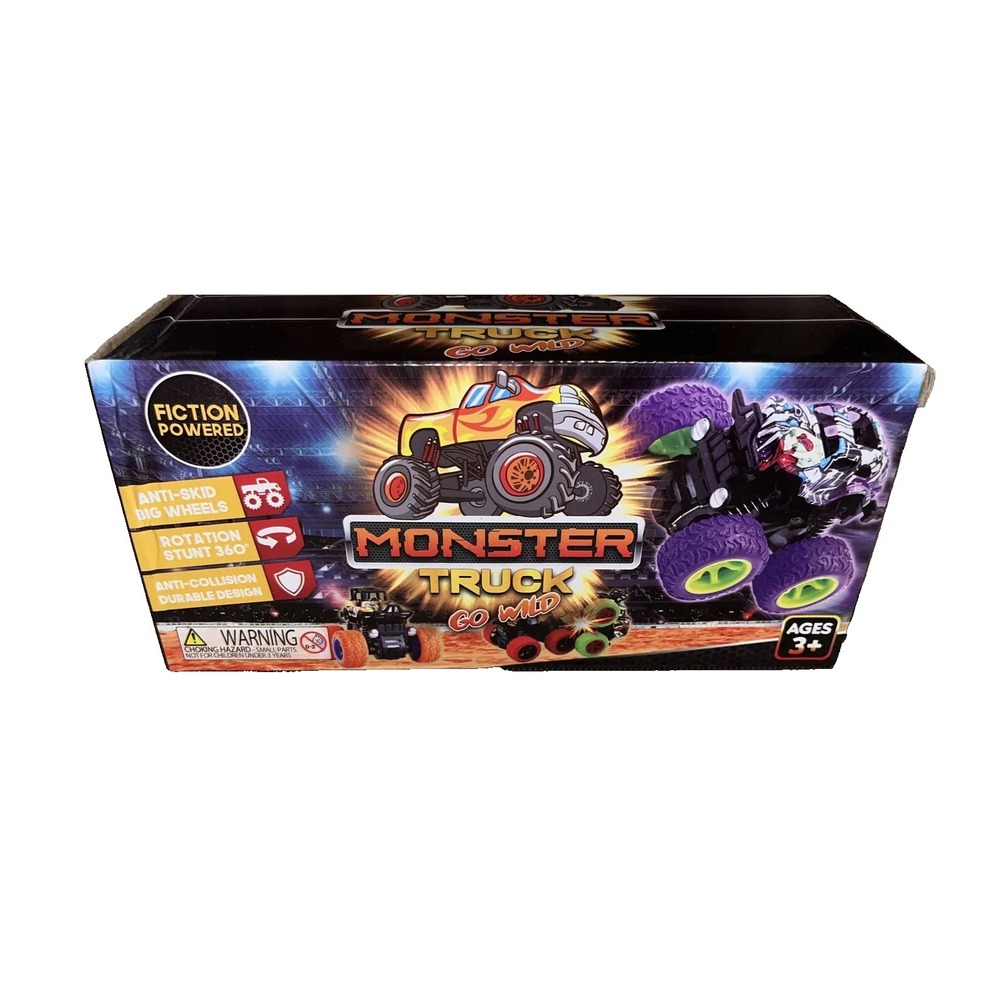 New Monster Truck Go Wild Friction Powered‎ Kids Toy Car